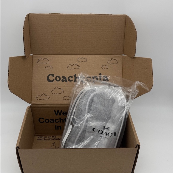 Coach Wavy Dinky Crossbody Shoulder Bag In Coachtopia Leather Black - Picture 12 of 16